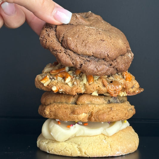 JoJo's Cookie Co build your own 4 pack cookie gift box